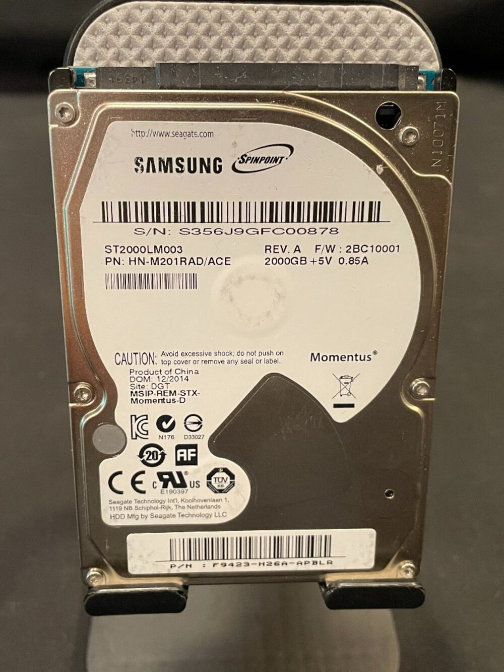 Seagate Samsung Spinpoint ST2000LM003 2TB Hard Drive